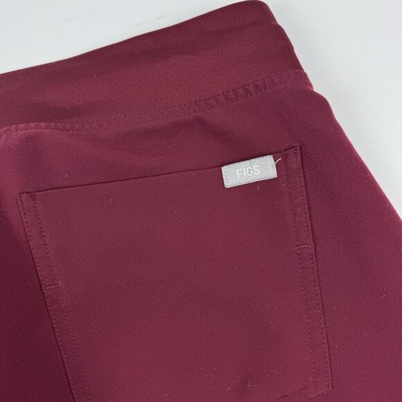 Figs Zamora Jogger Scrub Pants Size XS Burgundy Red W18SW2005 - Picture 6 of 15